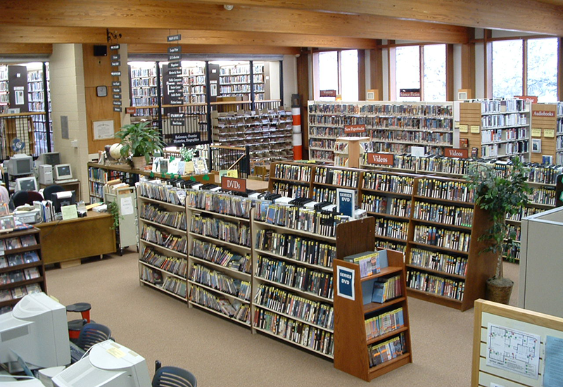 interior shot of Adult Services in 2006
