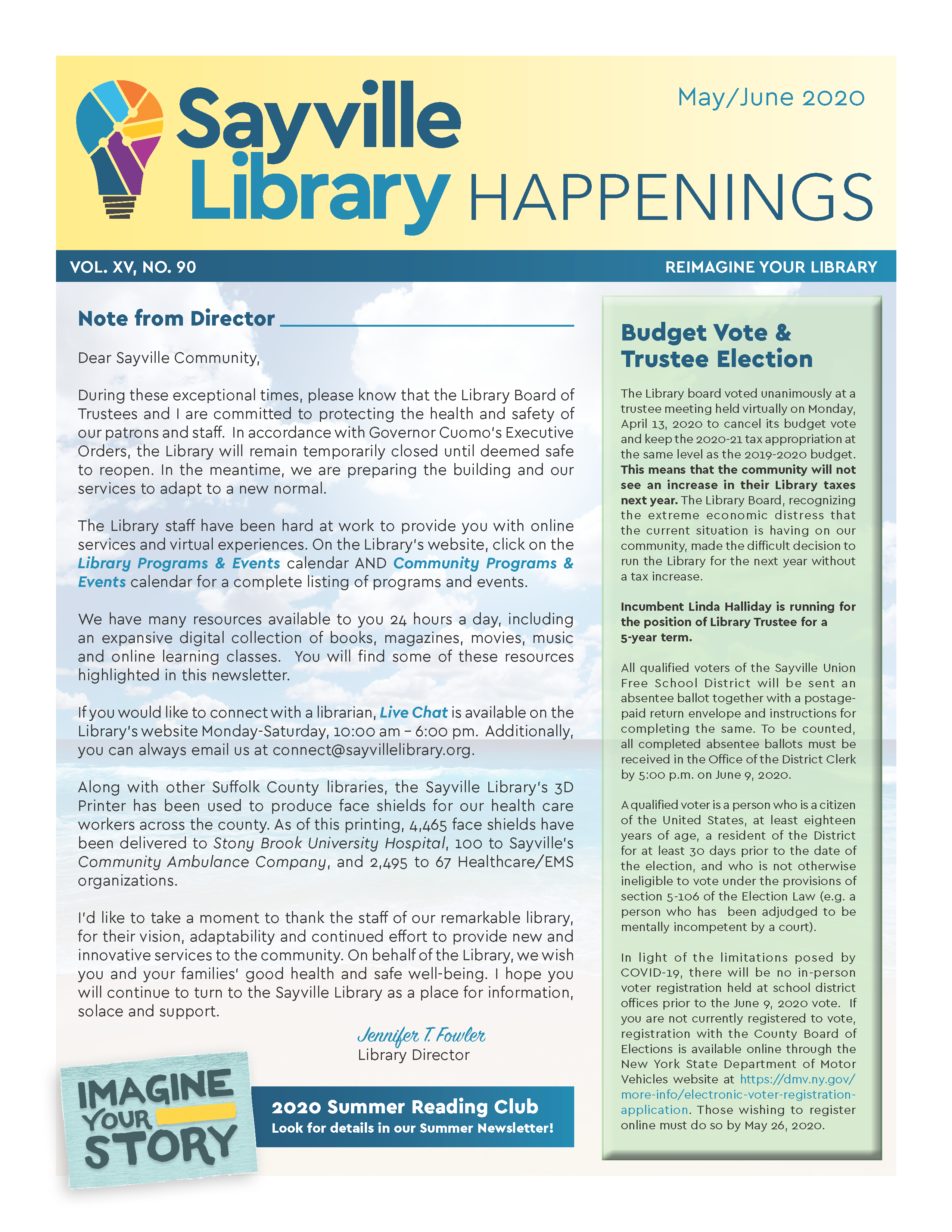 library newsletters