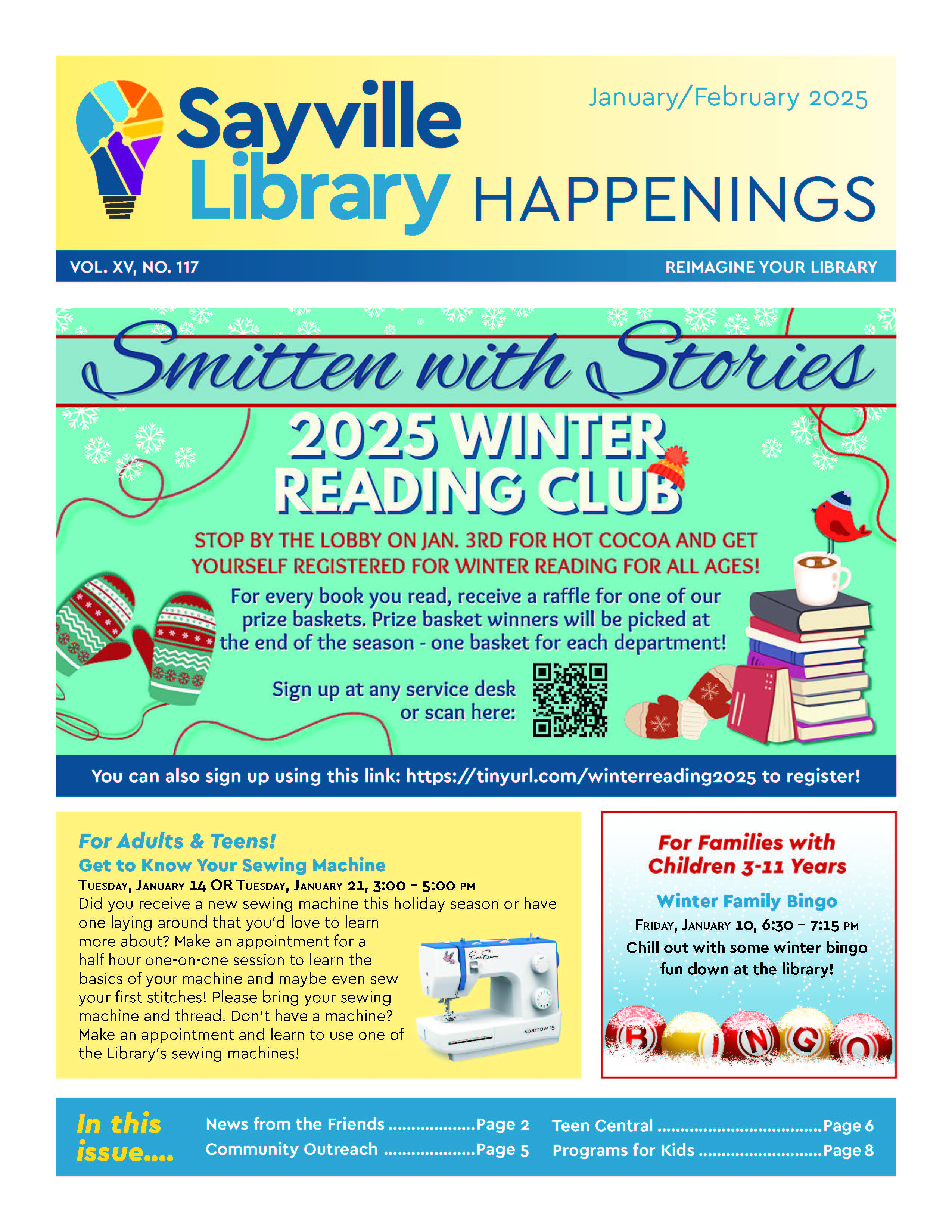 Sayville newsletter front page Jan Feb 2025