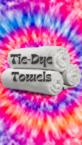 Tie dye towel