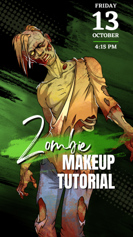 cartoon zombie and program details