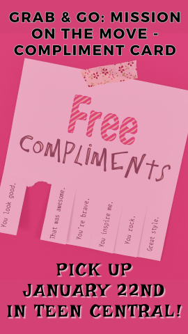 pink background with free compliment picture and program details