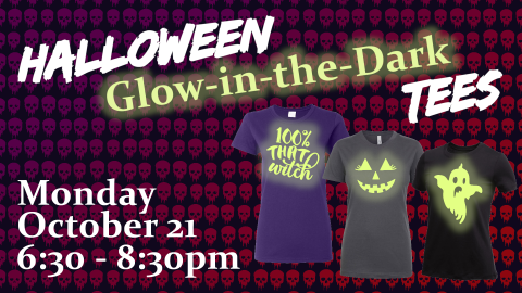 halloween glow in the dark tees